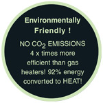 The Heatmaster range of patio heaters are environmentally friendly.