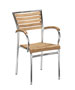 Marbella aluminium stacking armchair OF74