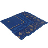 Gold Leaf Blue Design Napkins
