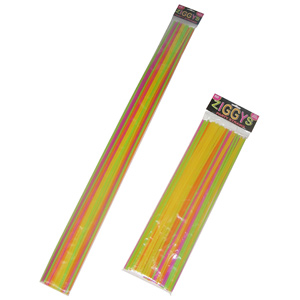 Ziggys Super Straws (Neon 1m - Pack of 25)