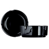 Black Glass Ashtrays