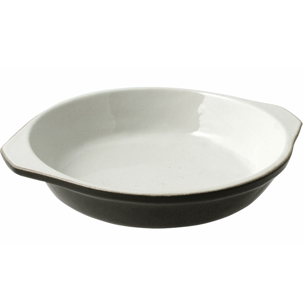 Celsius Round Gratin Dish Black Barmans.co.uk