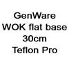 GenWare WOK flat base 30cm Teflon Pro