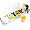 Chrome Effect Condiment & Supply Holder