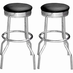 American Dinerware (Pair of Stools)