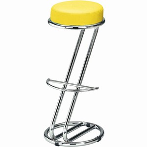 Zeta Chrome Bar Stool (Sunflower Yellow - Single)