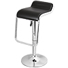 Faux Leather Bentwood Bar Stool