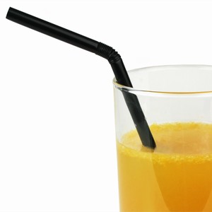 Bendy Straws 8inch Black