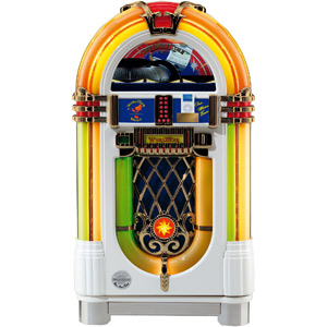 Wurlitzer One-More-Time iPod/CD Jukebox (White)