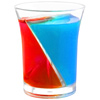 Twisted Plastic Shot Glasses 1.7oz / 50ml