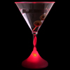 Flashing Pink Martini Glass 6oz / 170ml