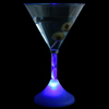 Flashing Blue Martini Glass 6oz / 170ml