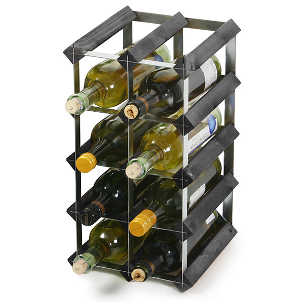Traditional Wooden Wine Racks Black Ash Wine Racks UK Metal Wine