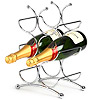 Circolare 6 Bottle Chrome Wine Rack