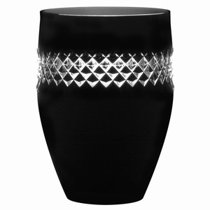 John Rocha Black Cut Tumbler Glasses 14.8oz / 420ml