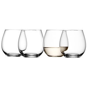 LSA Wine Collection Stemless White Wine Glasses 13oz - 370ml (Pack of 4)