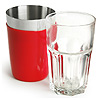 Vinyl Mini Boston Cocktail Shaker Red