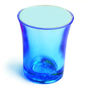 Econ Neon Polystyrene Shot Glasses CE 0.9oz 25ml (Blue Case of 100)
