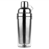 Stainless Steel Double Wall Cocktail Shaker 24oz Clear