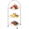 Utopia Chrome 3 Tier Cake Plate Stands