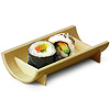 Nagano Short Half Circular Bamboo Dishes