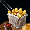 Mini Chrome Fryer Serving Basket 12.5 x 10 x 8.5cm