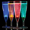 Aqua Glow Liquid Activated Flashing Champagne Flutes 5.25oz / 150ml