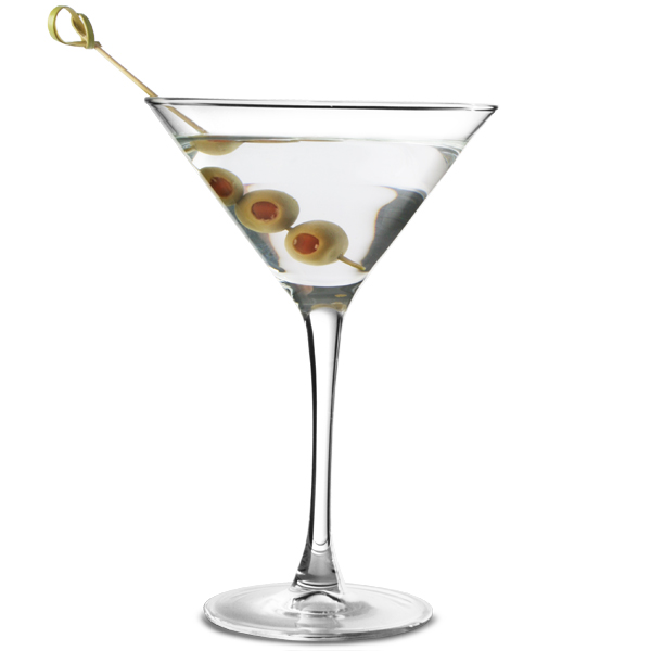 Martini Cocktail Glasses Tempered 7.4oz / 210ml Arcoroc Martini Glass