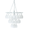 Vino Frosted Wine Glass Chandelier