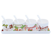Easy Life Vintage Condiment Bowls & Spoons with Tray