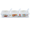 Easy Life Vintage Trio Set with Porcelain Bowls, Spoons & Tray