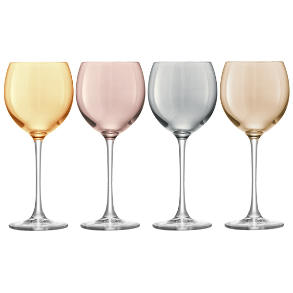 LSA Polka Metallics Wine Glasses 14oz / 400ml LSA Glassware LSA Wine