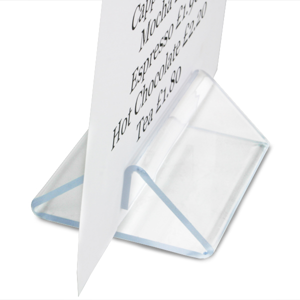 Perspex Tent Type Menu Holder Menu Display Holder Table Top Sign