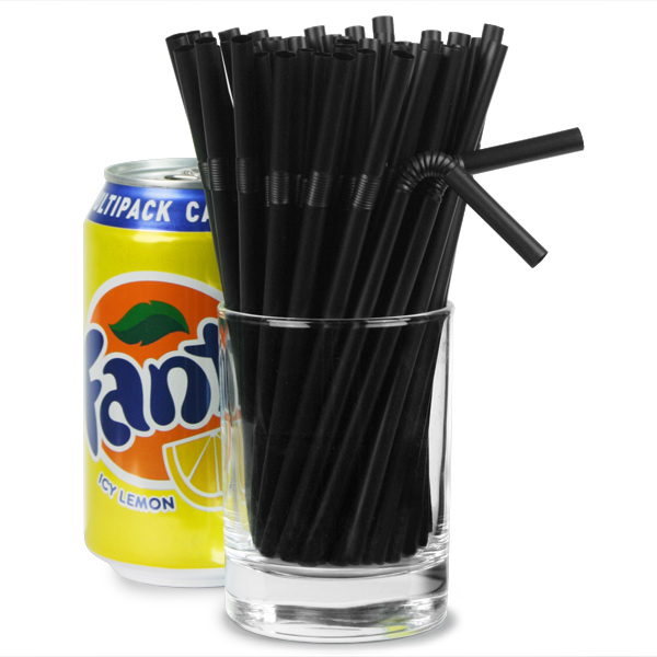 Bendy Straws 5.5inch Black Drinking Straws Cocktail Straws Buy at
