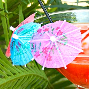 paper parasols cocktail barmans