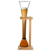 Glass Half Yard of Ale with Stand