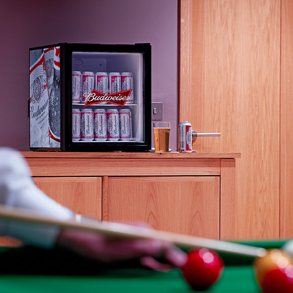 Budweiser Bottle Design Mini Fridge Barmans.co.uk