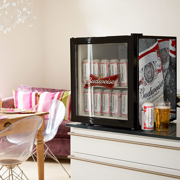 Budweiser Bottle Design Mini Fridge Husky Fridge Retro Mini Fridge