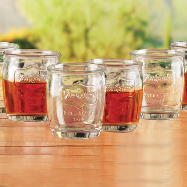 Yorkshire Medallion Shot Glasses 3.5oz / 100ml Barmans.co.uk