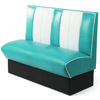 Retro Diner Booth Double Seat Duck Egg Blue