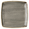 Churchill Stonecast Peppercorn Grey Deep Square Plate 26cm