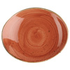 Churchill Stonecast Spiced Orange Oval Coupe Plate 19.2cm