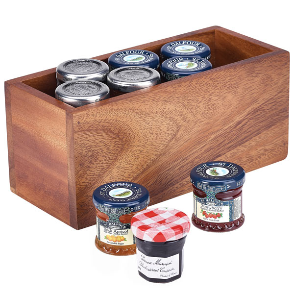 Wooden Condiment Caddy for Sauce Bottles barmans.co.uk