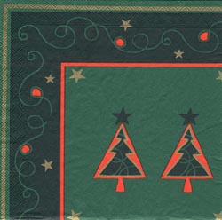 Click here to view information for&nbsp;Alpine Christmas Napkins Green 50 X 40cm Alpine Napkins