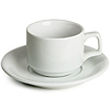 Royal Genware Stacking Cups & Saucers 7oz / 200ml