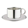 Stainless Steel Espresso Cup & Saucer CCD-10S 4oz / 100ml