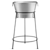 Stainless Steel Beverage Tub with Black Stand