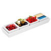 Utopia Anton Black Rectangular Tray 11.5 x 3.25inch / 28 x 8cm