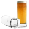 Strauss Square Base Beer Glasses 13.4oz / 380ml