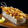 Stainless Steel Rectangular Fryer Serving Basket 21.5 x 10.5 x 6cm